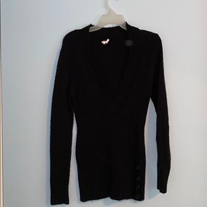 Black long sweater